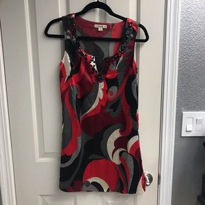 Jeweled tunic dress